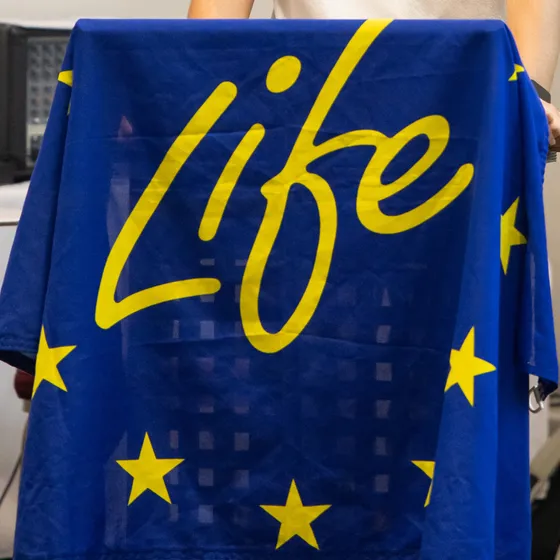 Drapeau du programme LIFE de l'Union européenne